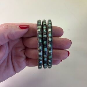 Set of 3 Turquoise Bangles